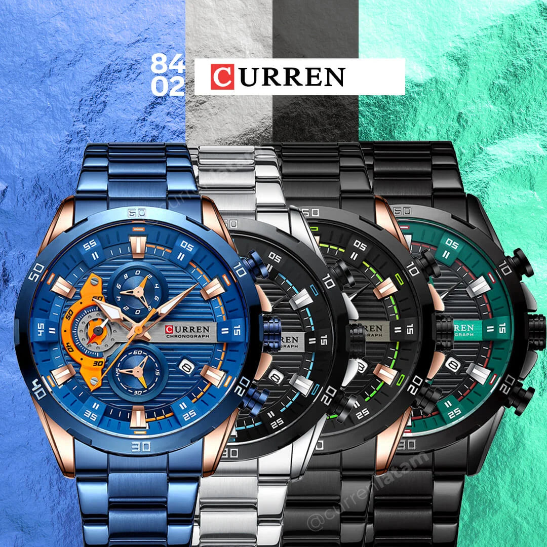 RELOJ CURREN 8402 ORIGINAL ELEGANTE | + Bolsa de regalo