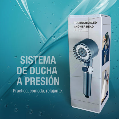 AquaRelax™ 3 en 1 – Cabezal de Ducha con Filtro y Masajeador