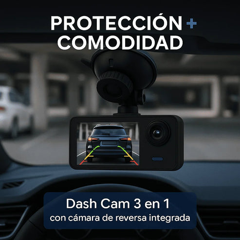 Cámara DashCam 360° | Seguridad total para tu vehículo